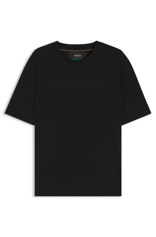 Camiseta BOSS X Aston Martin Com Logo Em Relevo