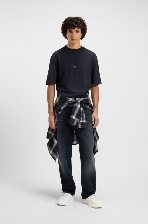 Camiseta De Ajuste Regular Em Algodão