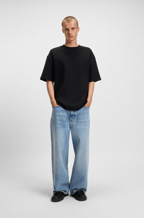 Camiseta De Ajuste Oversized Em Algodão