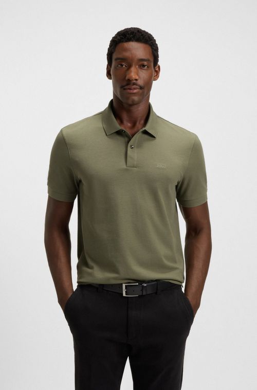 Polo Pallas Em Algodão Piqué Com Detalhes De Logo