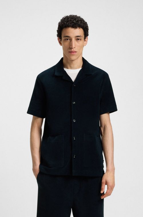 Camisa De Ajuste Regular Em Algodão Turco
