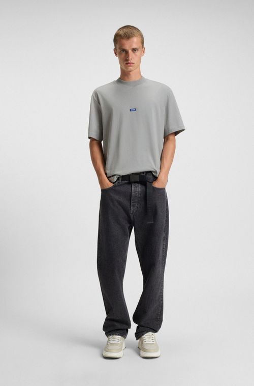 Camiseta De Ajuste Regular Em Algodão