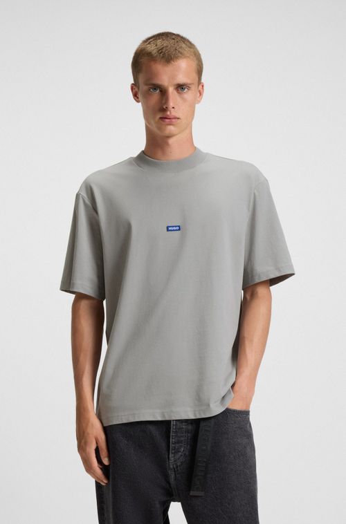 Camiseta De Ajuste Regular Em Algodão
