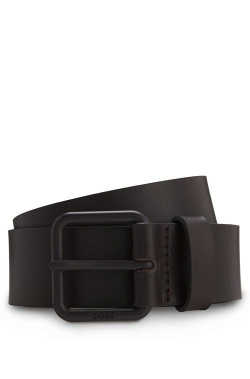Cinto Em Couro Italiano Com Fivela Tonal