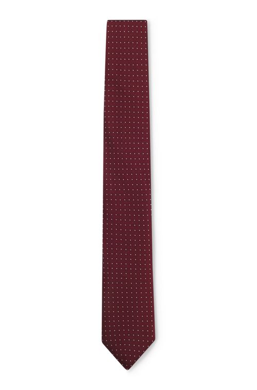 Gravata Em Seda E Tecido Em Jacquard