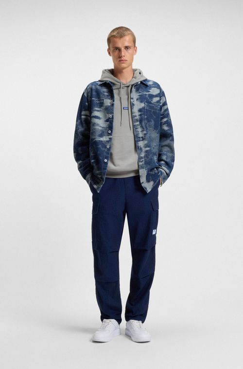 Moletom Com Capuz Em Algodão Com Logo