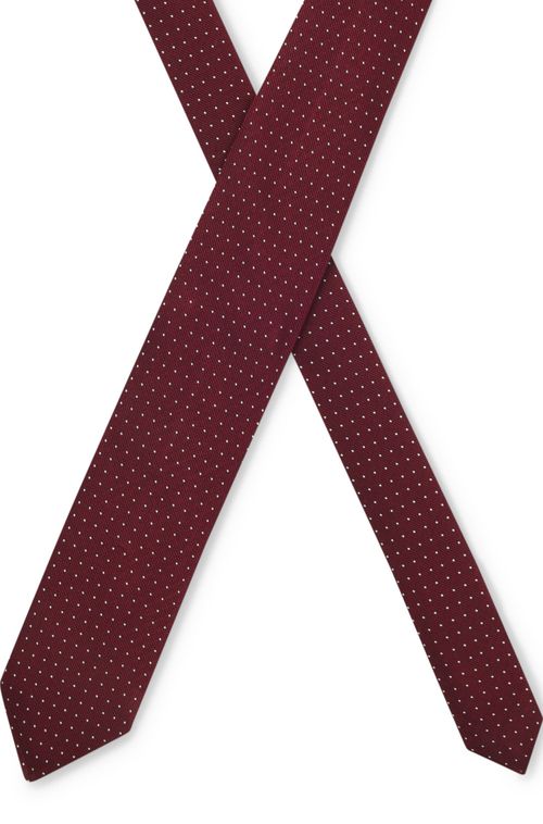 Gravata Em Seda E Tecido Em Jacquard