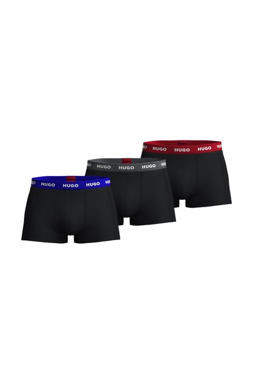 Pack De Três Cuecas Em Algodão Elástico Com Logo