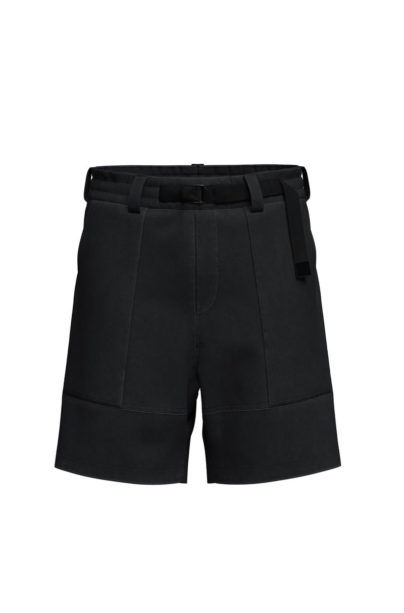 Short De Algodão De Ajuste Relaxado