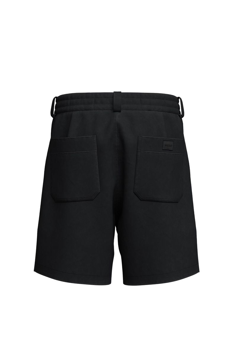 Short De Algodão De Ajuste Relaxado