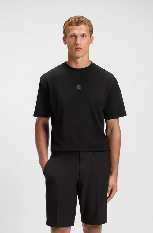 Camiseta Em Jersey De Algodão Com Monograma Double B