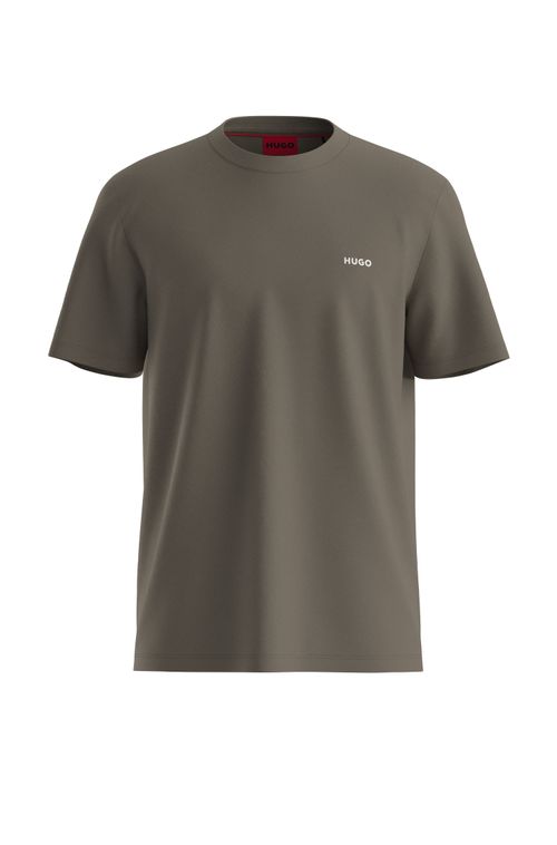 Camiseta Em Jersey De Algodão Com Logo Estampado