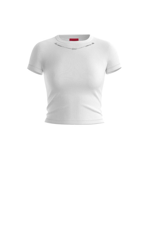 Blusa De Algodão E Elastano