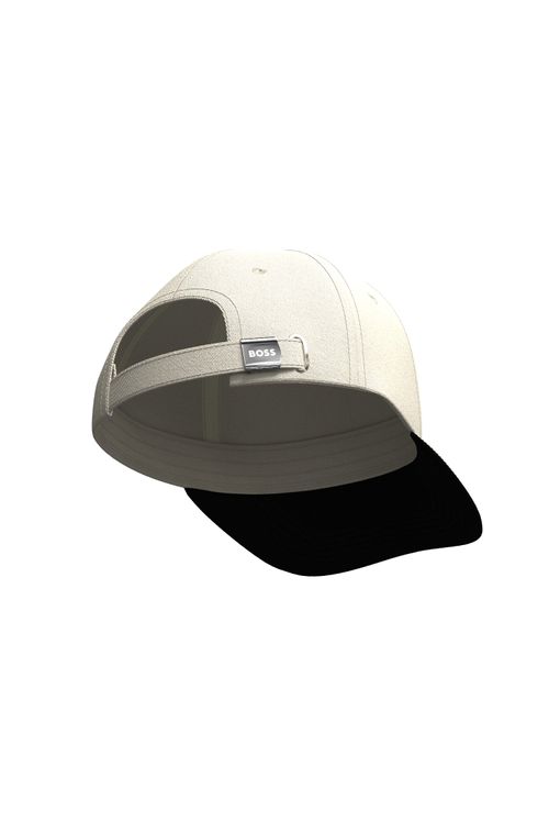 Boné Em Sarja De Algodão Com Logo Impresso