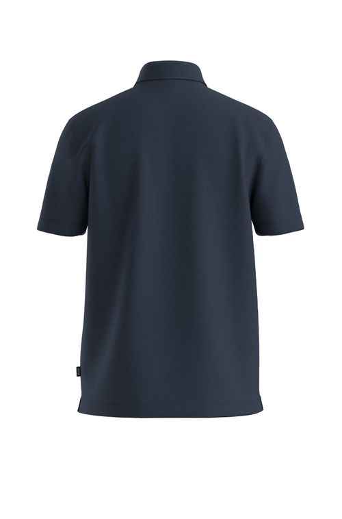 Polo De Algodão Mercerizado Com Monograma Double B