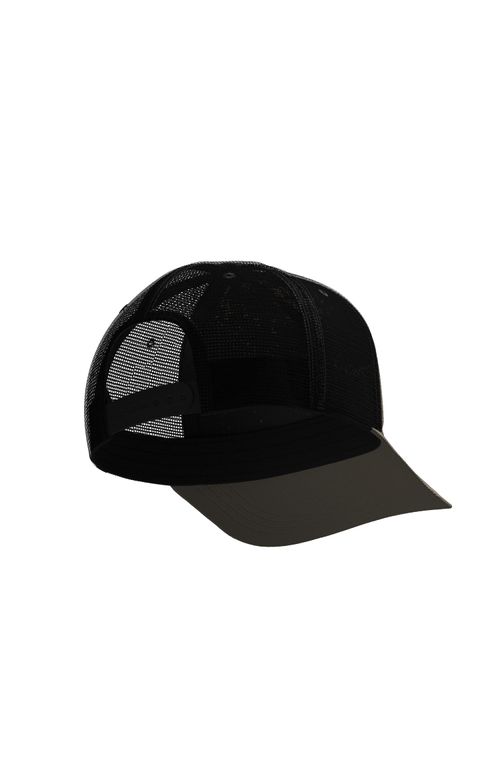 Boné Em Sarja De Algodão Com Painéis Em Mesh