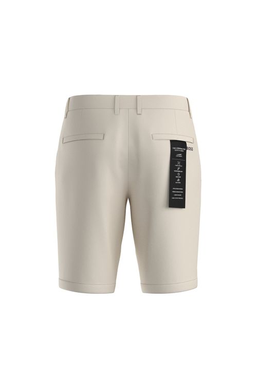 Shorts De Ajuste Slim Em Tecido Elástico