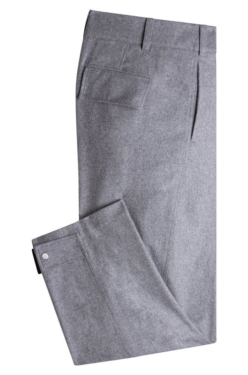 Calça De Mistura De Lã De Ajuste Relaxado