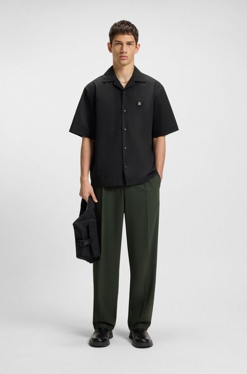 Camisa Oversized Em Algodão Com Toque De Papel