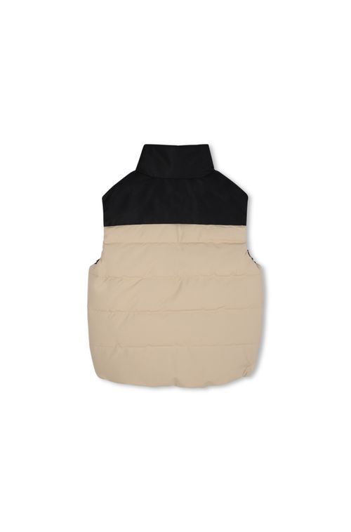 Colete Infantil Acolchoado Com Estampado De Logo