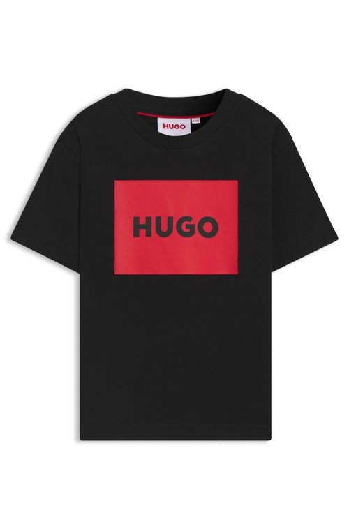 Camiseta Infantil Em Algodão Com Logo Vermelho
