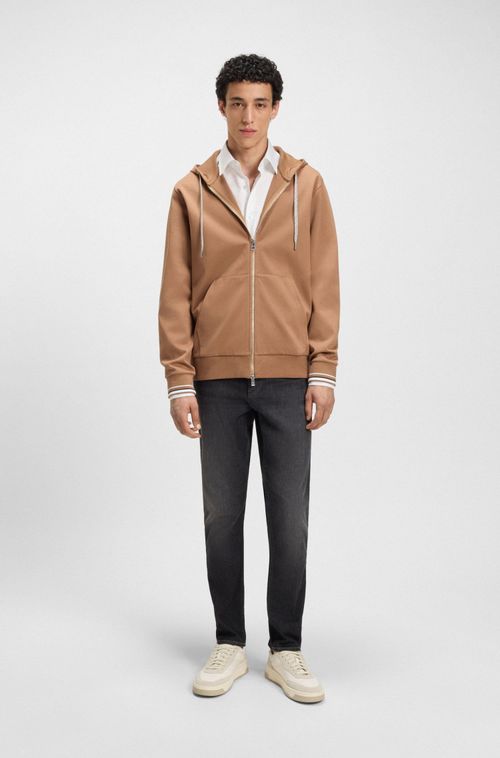 Jeans Delaware Slim-Fit Em Denim Stretch Preto