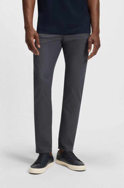 Calça Delaware Slim-Fit Em Algodão Stretch Estampado