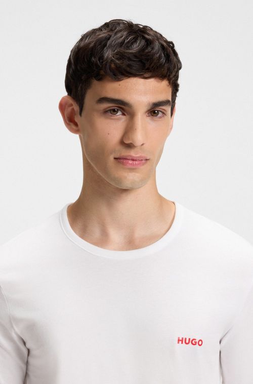 Pack De Três Camisetas Em Algodão Com Logo