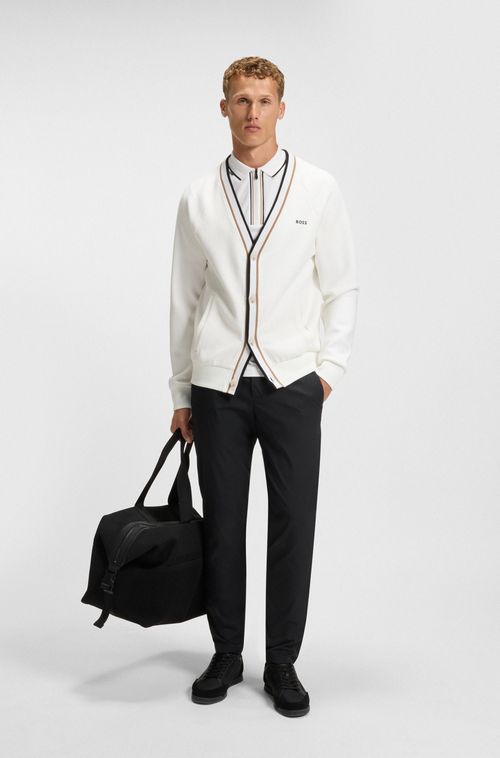 Polo De Ajuste Slim Em Algodão Elástico De Secagem Rápida