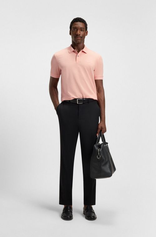 Polo Pallas Em Algodão Piqué Com Detalhes De Logo