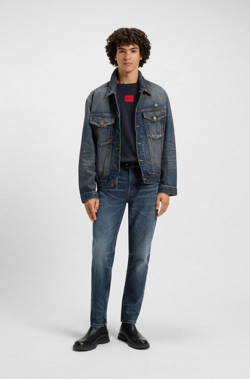 Camiseta De Algodão Regular Fit Com Logo