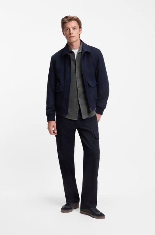 Camisa BECKHAM X BOSS De Ajuste Slim Em Algodão