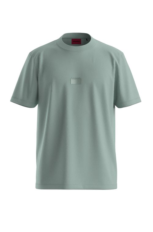 Camiseta De Algodão Com Logo